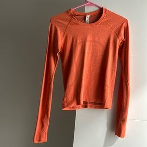 Lululemon Swiftly 2.0 Race length orange speckles